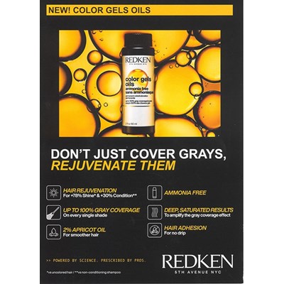 REDKEN COLOR GELS OILS: Rejuvenating Permanent Hair Color for Gray Coverage