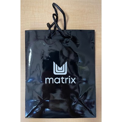 Matrix Black Glossy Retail Bags Ea