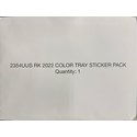 Redken RK 2022 Color Tray Sticker Pack Ea