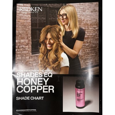 Redken HONEY COPPER SHADE CHART Ea