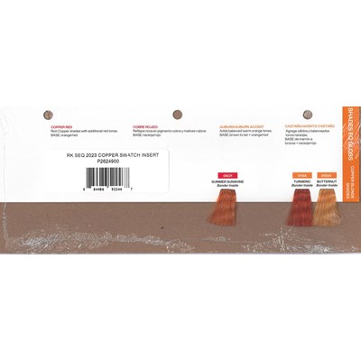 Redken 2023 COPPER SWATCH INSERT ea.