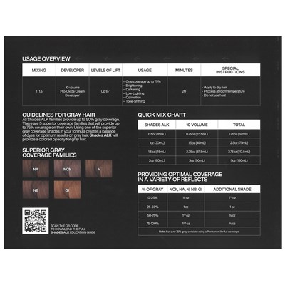 Redken ALK FOLD-OUT SHADE CHART EA.